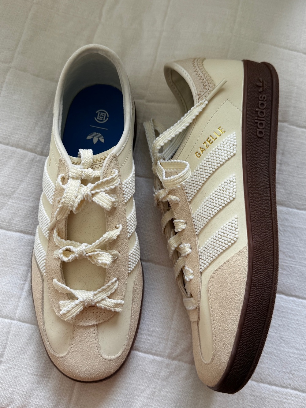 CLOT x adidas Gazelle Indoor 'Off White'